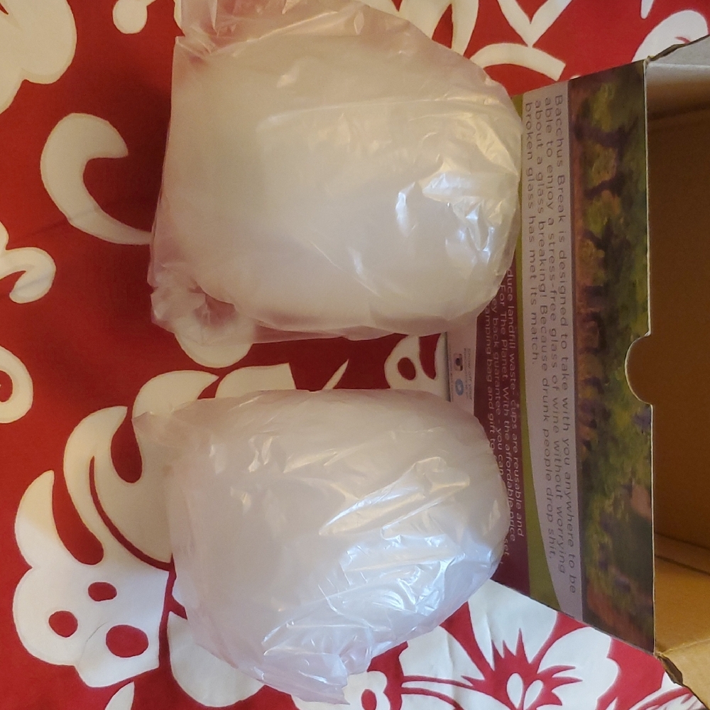 White Silicone Stemless Wine Glasses